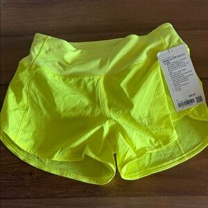 Lululemon Athletica Vibrant Yellow Athletic Shorts